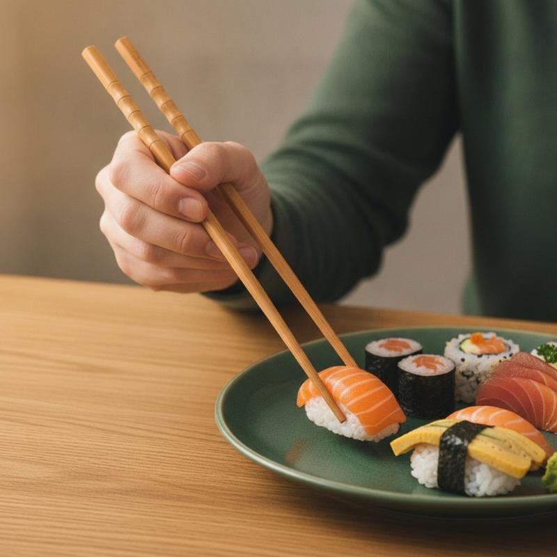 Home Cooking Asian - Nieuw 1 paar natuurlijke bamboe eetstokjes