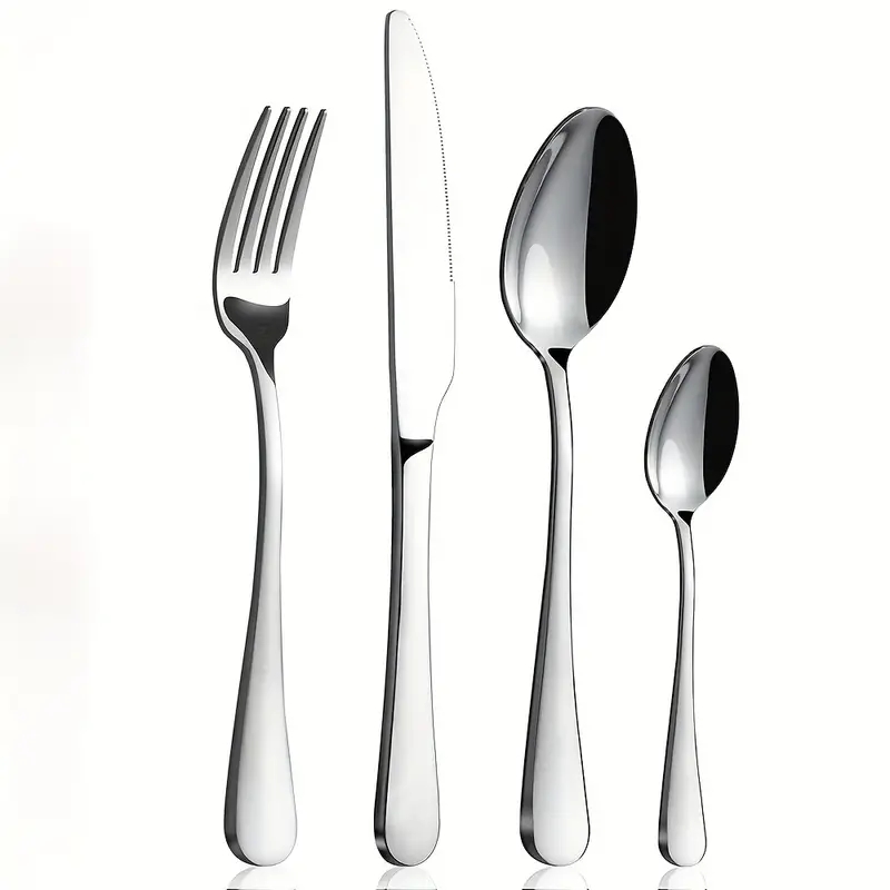 Home Cooking Delivery - 16-delige roestvrijstalen serviesset inclusief messen, vorken,