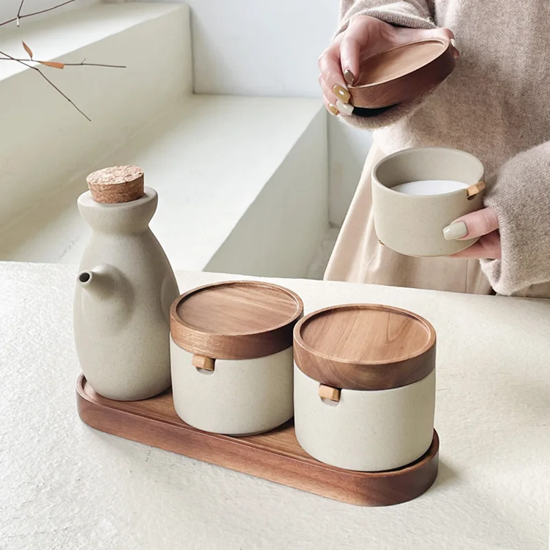 Home Cooking Delivery - Vintage Keramische Kruidenpot Japanse Stijl Huiskeuken