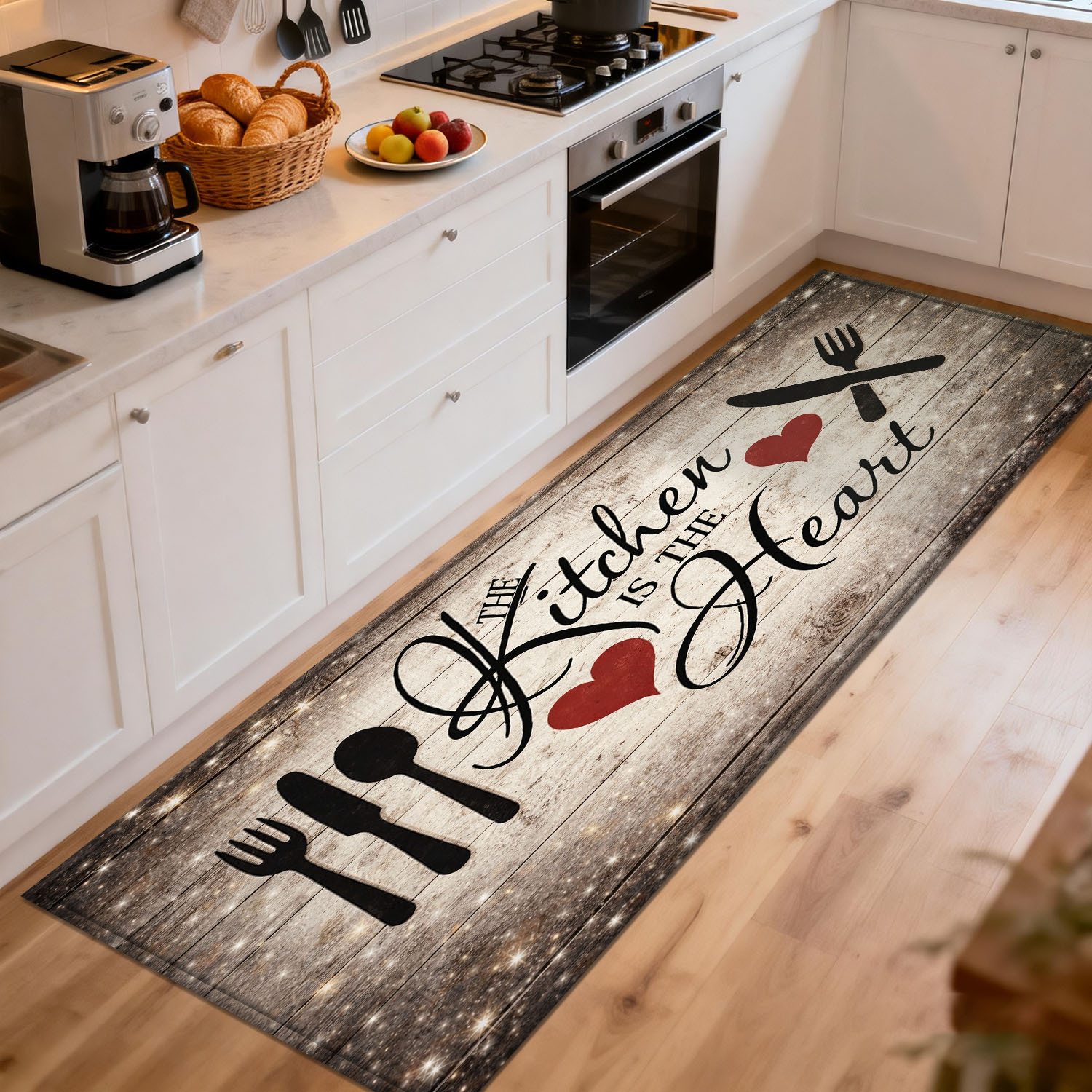 Home Made Cooking Quotes - Rustieke houten keuken quote runner rug,