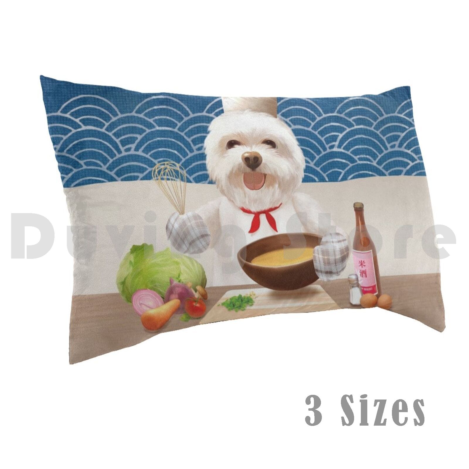 Home Cooking For Dogs - Little Chef Kussensloop Gedrukt 35x50 Hond