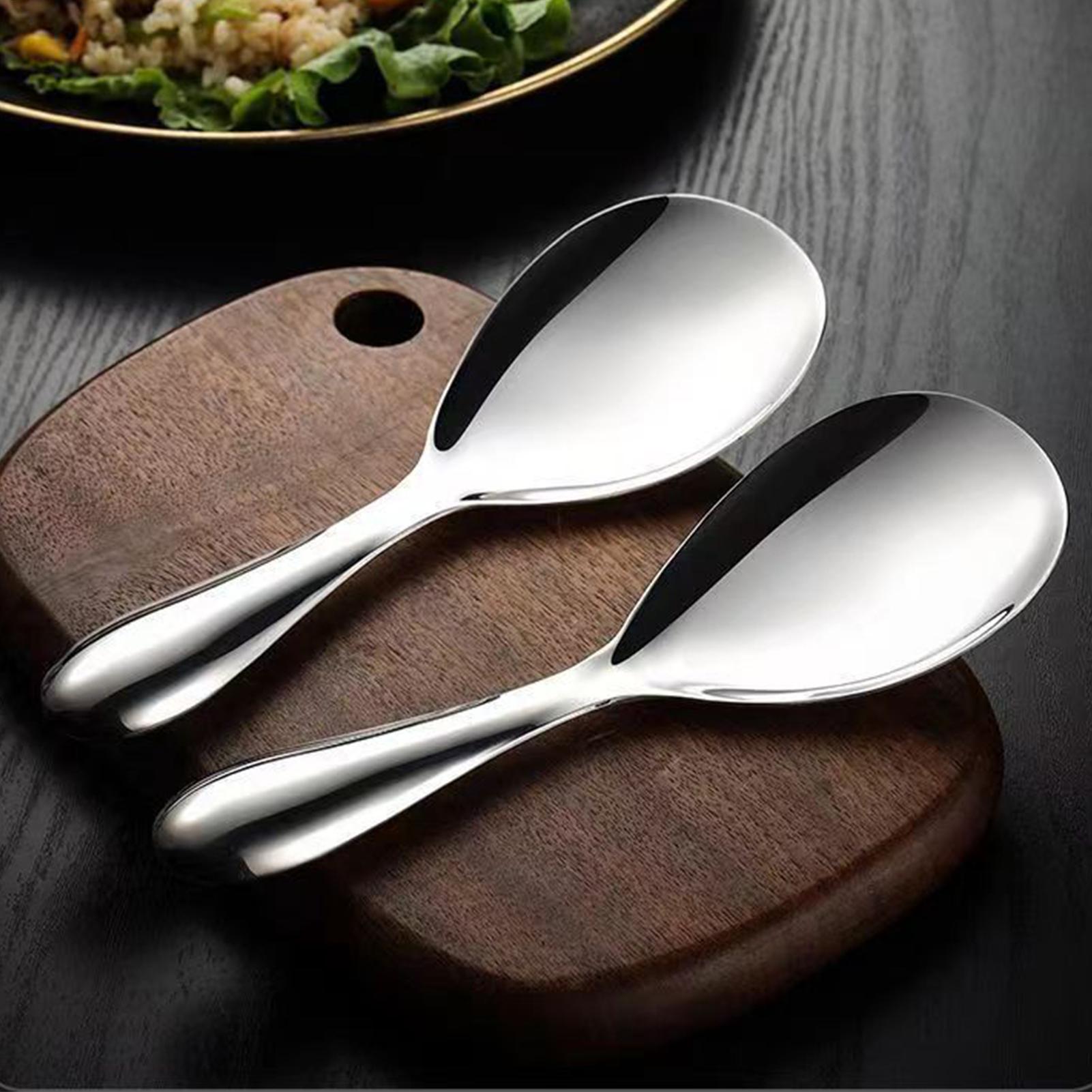 Home Cooking Services - Rvs Rijst Lepel Peddel 20.5x7cm Rijst