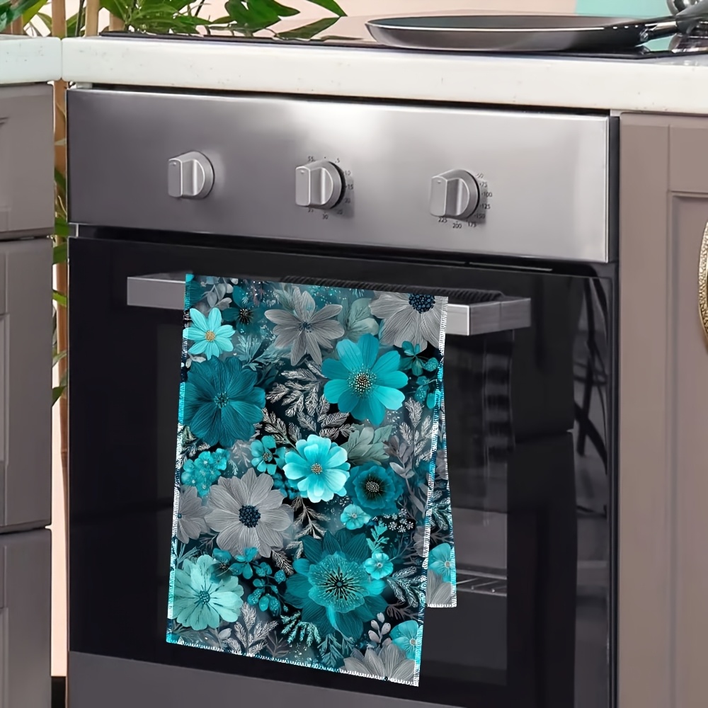 2 stuks, blauwe bloemenkeukenh - Home Cooking Is The Best recensie en prijs