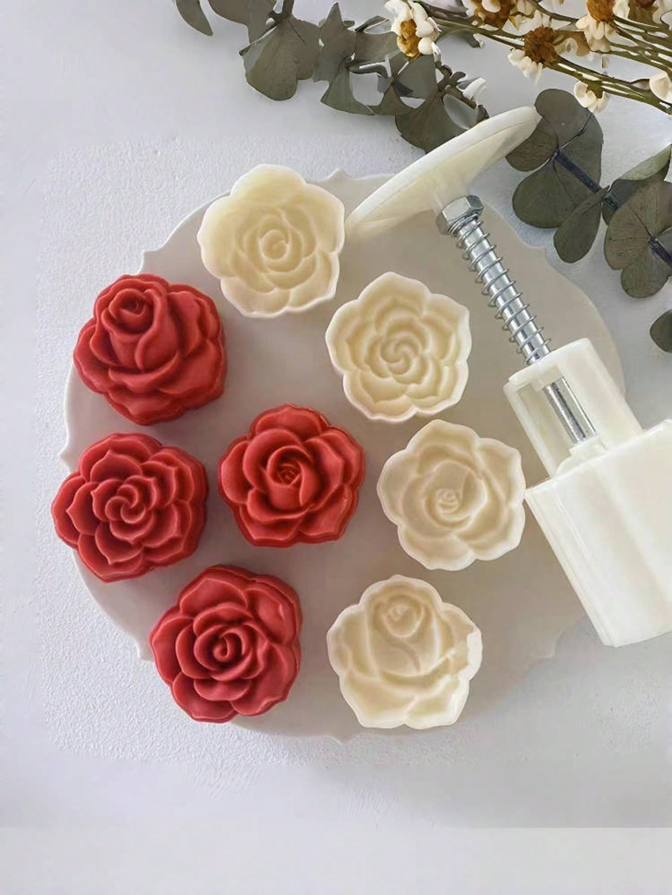 Roosvormige Mooncake Mold Set  - Home Cooking Asian recensie en prijs