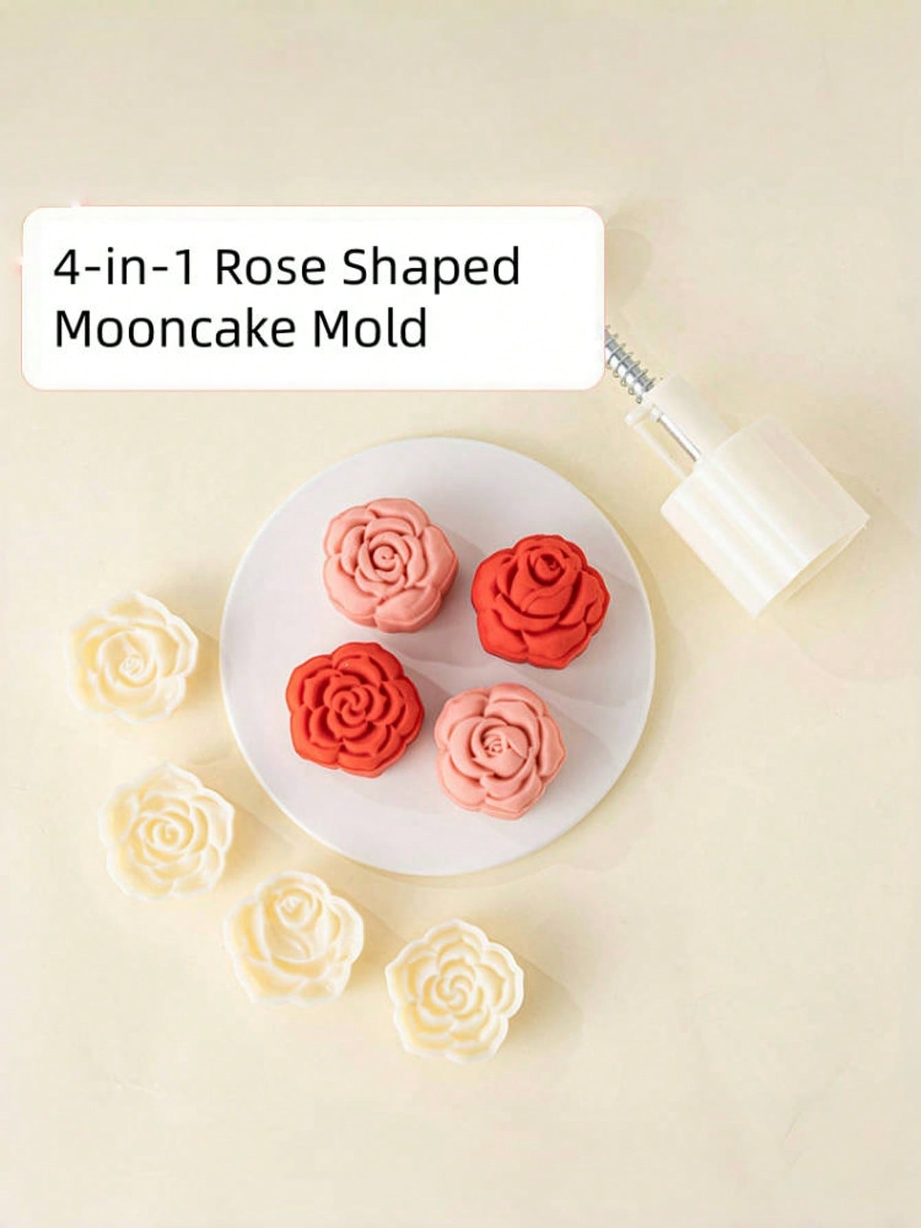 Roosvormige Mooncake Mold Set  - Home Cooking Asian recensie en prijs