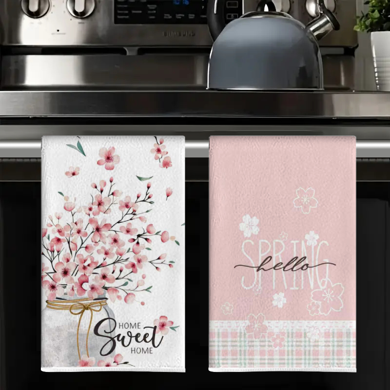 4 stuks, lente roze bloemenkeu - Home Cooking Is The Best recensie en prijs