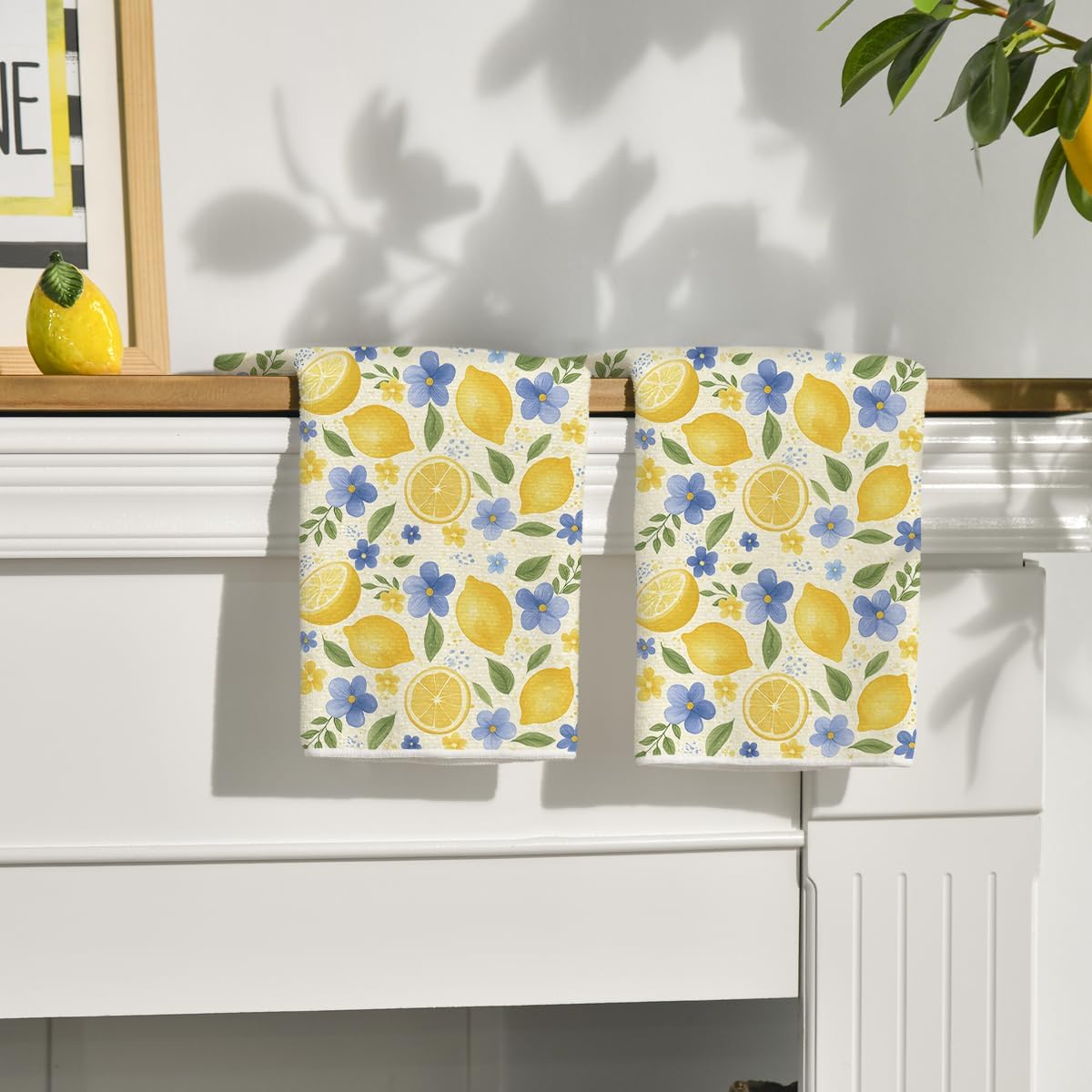 2 stuks, blauwe bloemen-citroe - Home Cooking Is The Best recensie en prijs