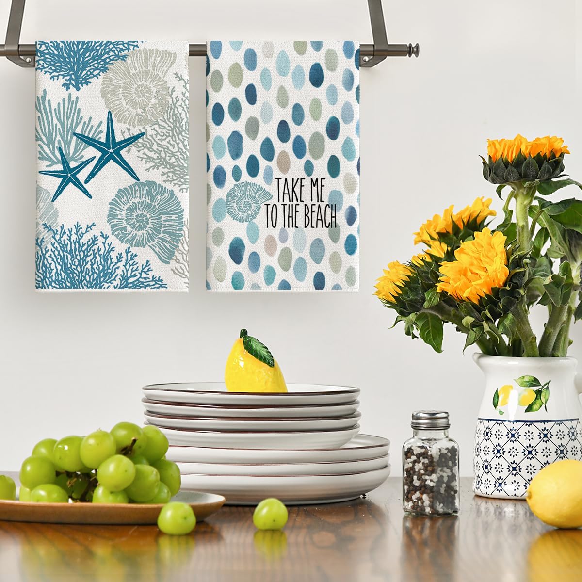 4 stuks, gestreepte koraalkleu - Home Cooking Is The Best recensie en prijs