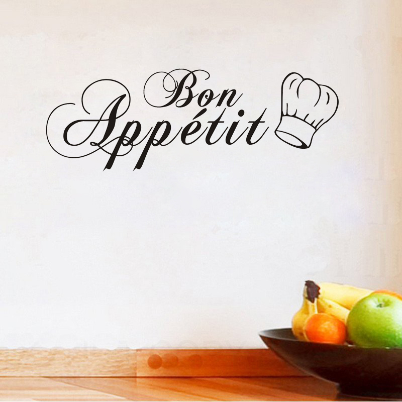 Elegante Bon Appétit muurstick - Home Cooking App recensie en prijs