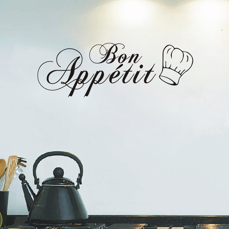 Elegante Bon Appétit muurstick - Home Cooking App recensie en prijs