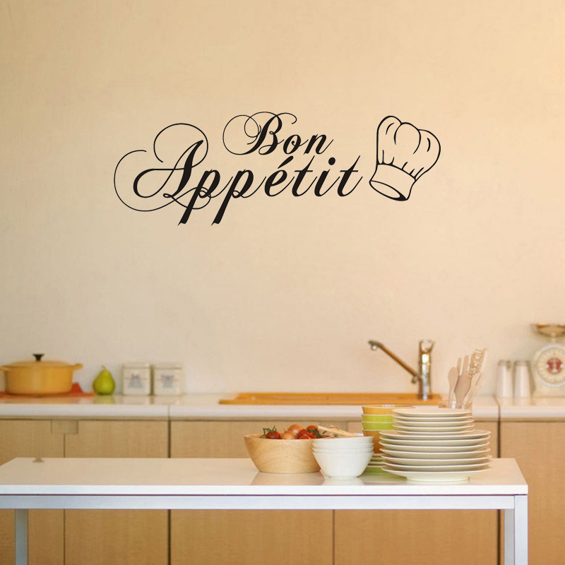 Elegante Bon Appétit muurstick - Home Cooking App recensie en prijs